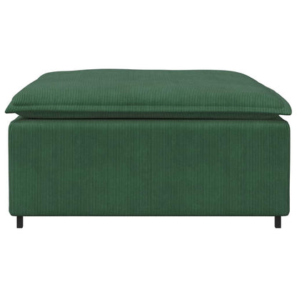Modulares Sofa Fußhocker-Modul Dunkelgrün 100x100x48 cm