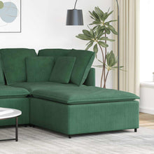 Modulares Sofa Fußhocker-Modul Dunkelgrün 100x100x48 cm