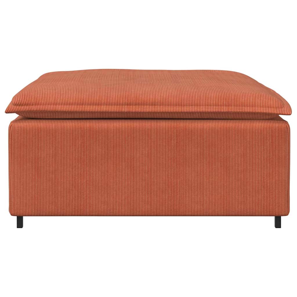 Modulares Sofa Fußhocker-Modul Rot Orange 100x100x48 cm