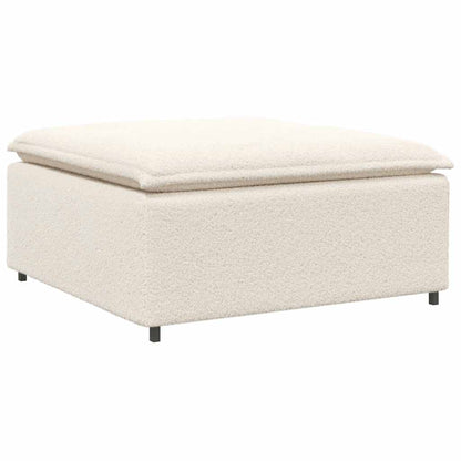 Modulares Sofa Fußhocker-Modul Creme 100x100x48 cm