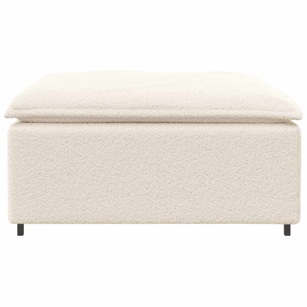 Modulares Sofa Fußhocker-Modul Creme 100x100x48 cm