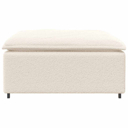 Modulares Sofa Fußhocker-Modul Creme 100x100x48 cm