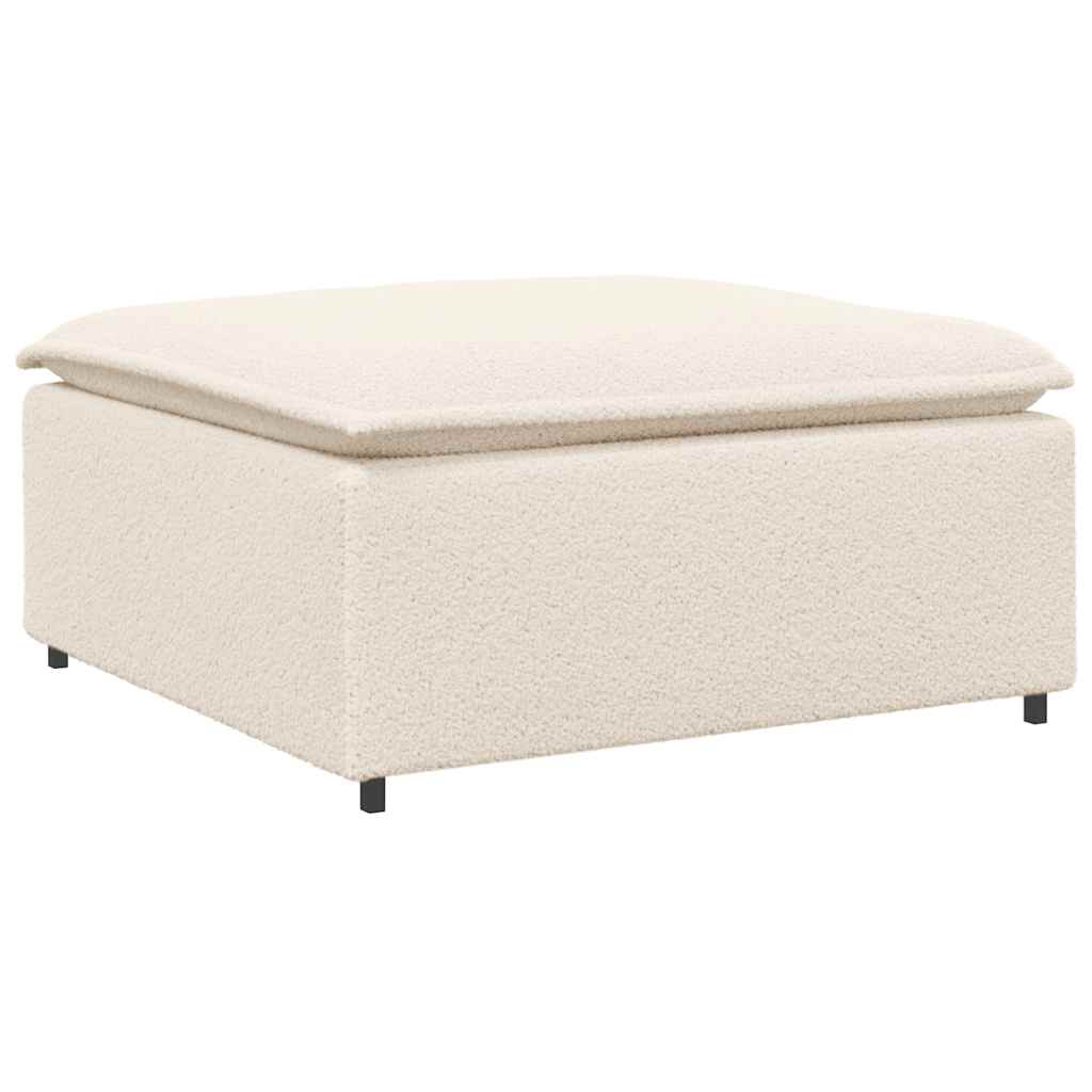 Modulares Sofa Fußhocker-Modul Creme 100x100x48 cm