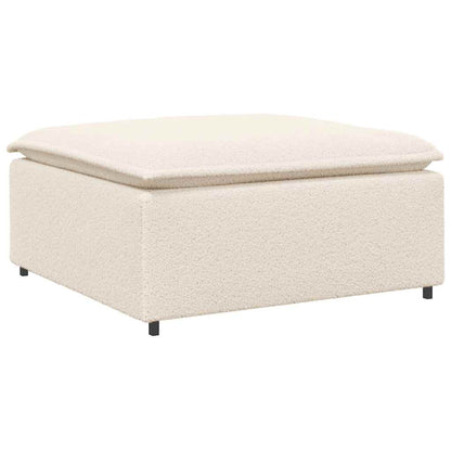 Modulares Sofa Fußhocker-Modul Creme 100x100x48 cm