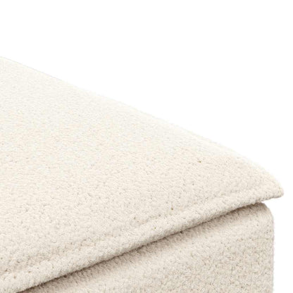 Modulares Sofa Fußhocker-Modul Creme 100x100x48 cm