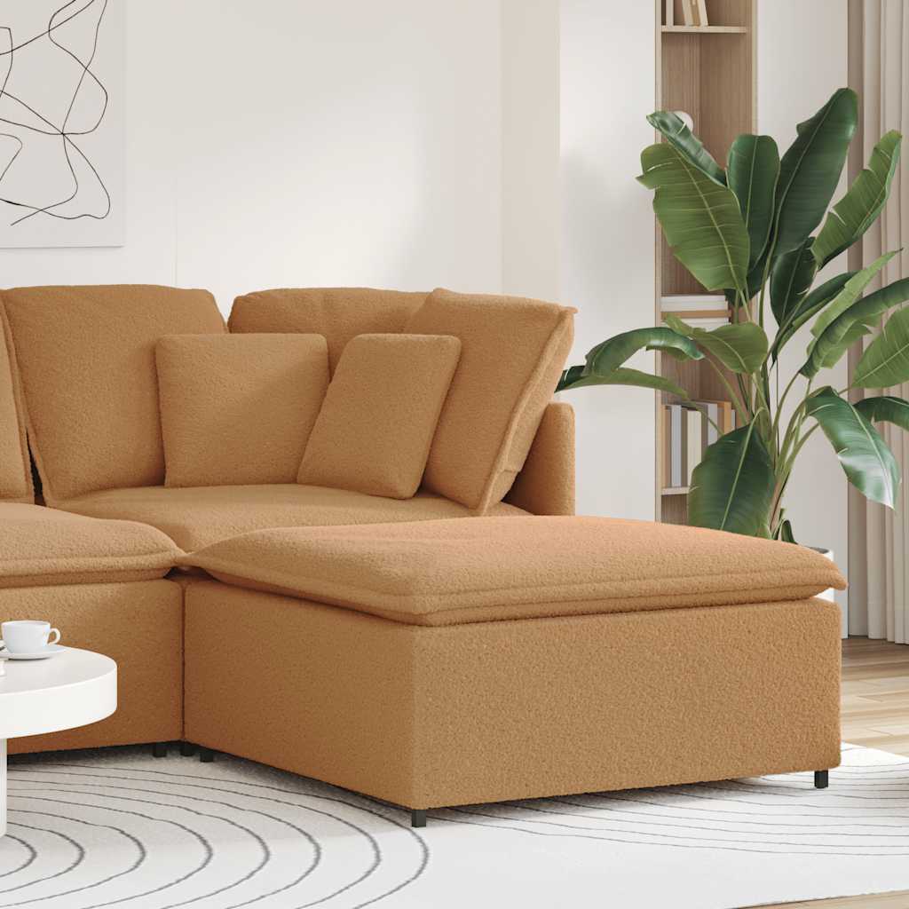 Modulares Sofa Fußhocker-Modul Beige 100x100x48 cm