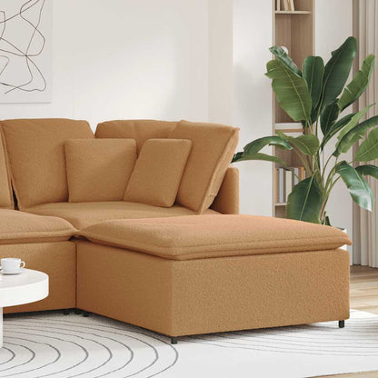 Modulares Sofa Fußhocker-Modul Beige 100x100x48 cm