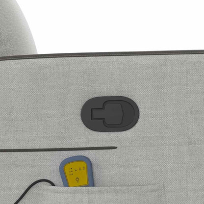 Massagesessel Wolkengrau Stoff