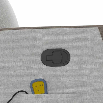 Massagesessel Wolkengrau Stoff