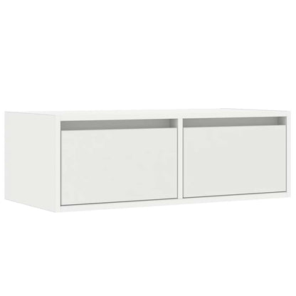 TV-Schrank mit LED-Leuchten Weiß 75x35,5x25 cm