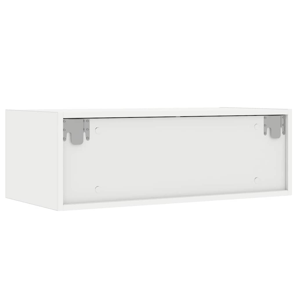 TV-Schrank mit LED-Leuchten Weiß 75x35,5x25 cm