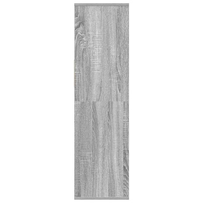 Bücherregal Grau Sonoma 34x31x112 cm Holzwerkstoff
