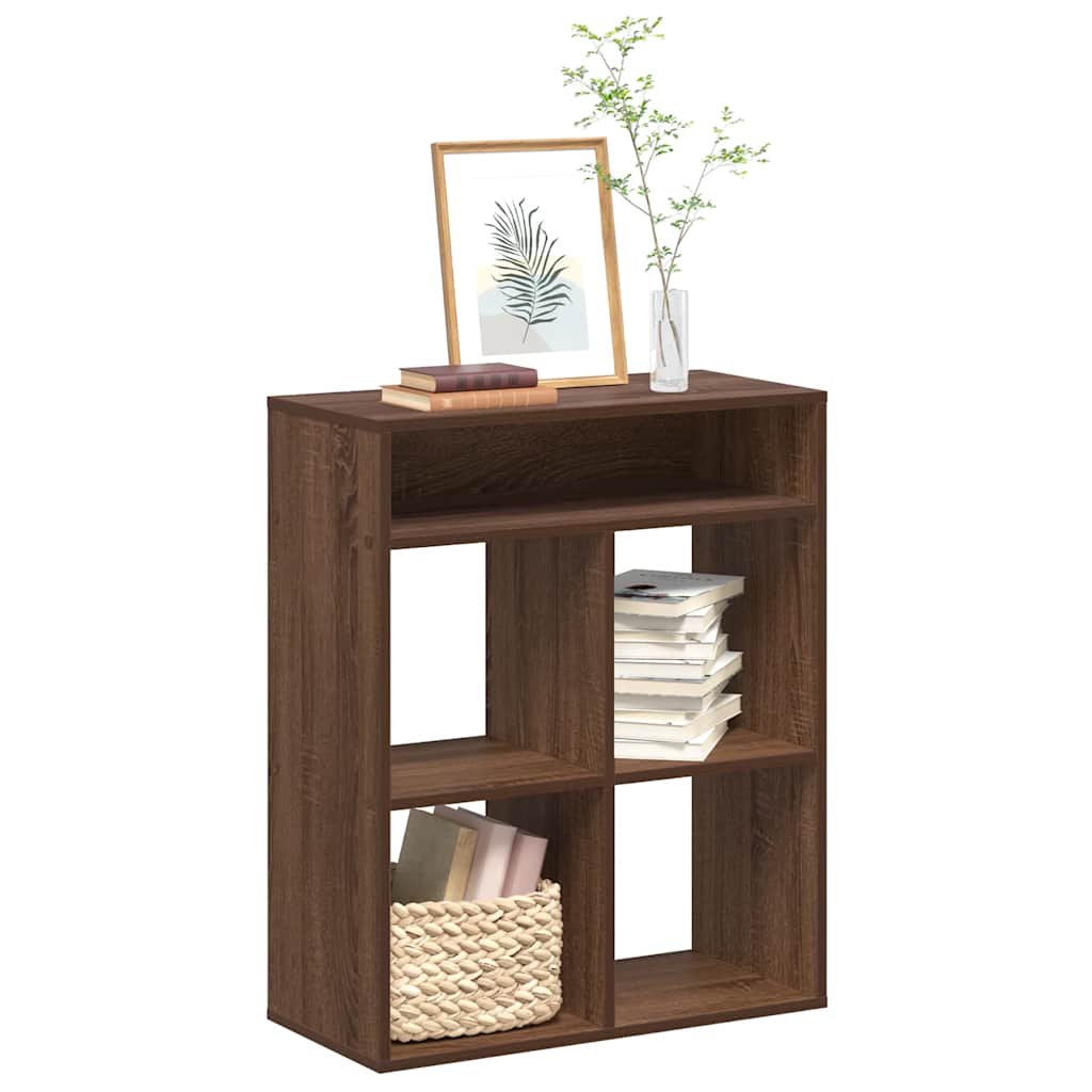 Bücherregal Braun Eichen-Optik 66x31x80 cm Holzwerkstoff