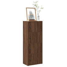 Bücherregal Braun Eichen-Optik 40x24x102 cm Holzwerkstoff