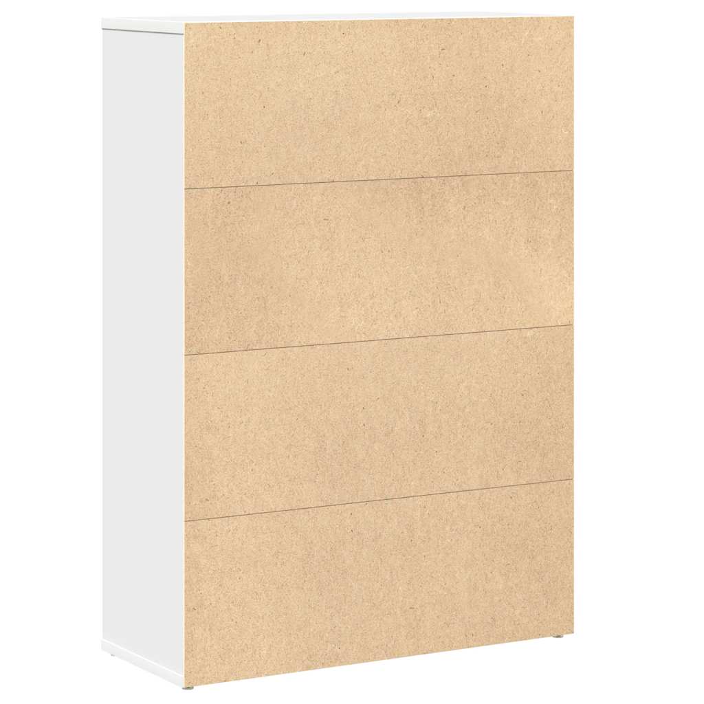 Bücherregal Weiß 60x24x85 cm Holzwerkstoff