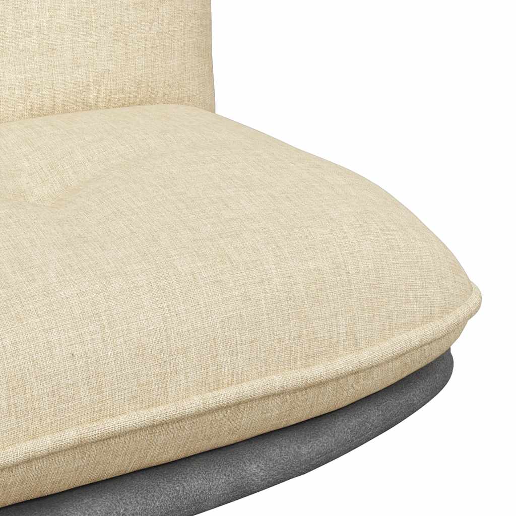 Bürostuhl Drehbar Creme Stoff