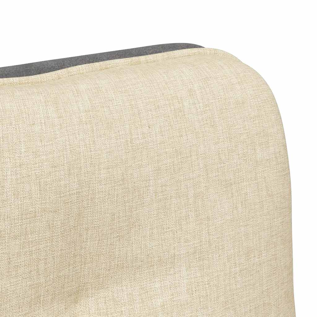 Bürostuhl Drehbar Creme Stoff