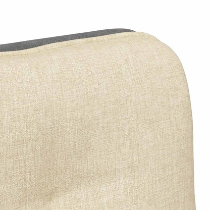 Bürostuhl Drehbar Creme Stoff