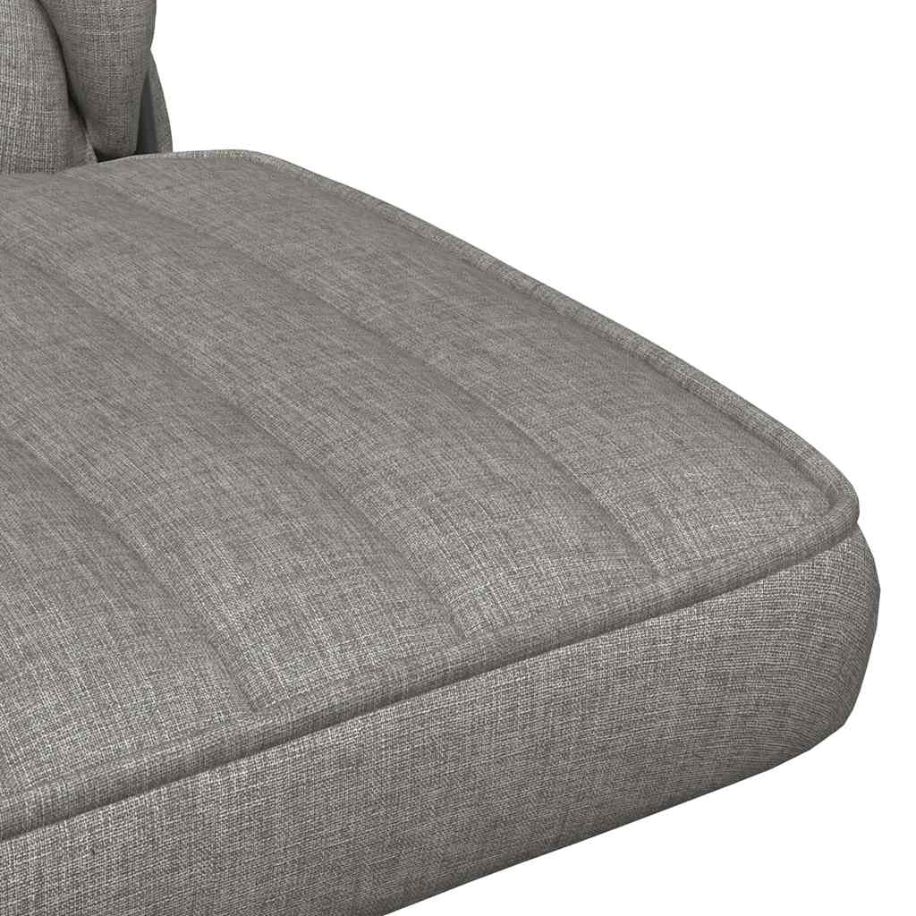 Bürostuhl Drehbar Hellgrau Stoff