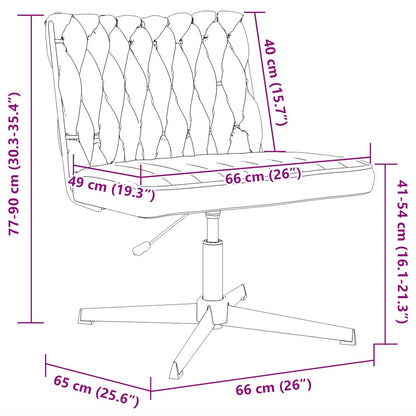 Bürostuhl Drehbar Dunkelgrau Stoff