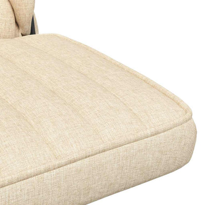 Bürostuhl Drehbar Creme Stoff