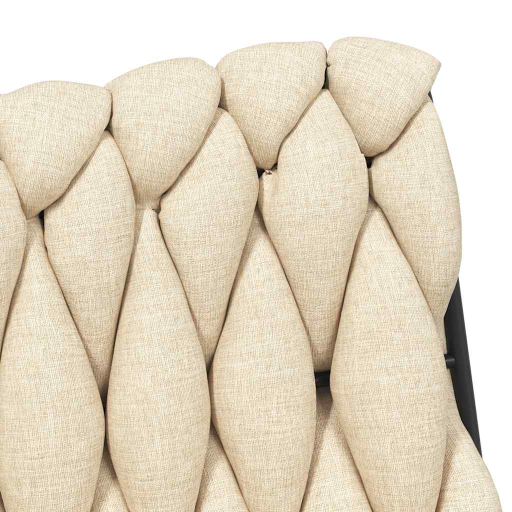 Bürostuhl Drehbar Creme Stoff