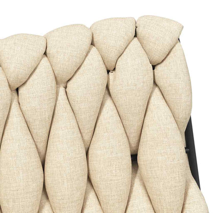 Bürostuhl Drehbar Creme Stoff