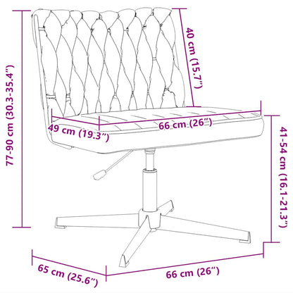 Bürostuhl Drehbar Taupe Stoff