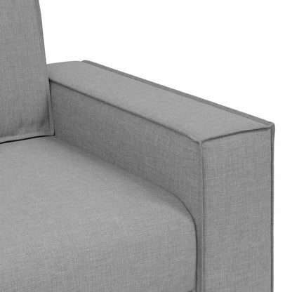 2-teiliges Sofa-Set mit Kissen, wolkengrauer Stoff