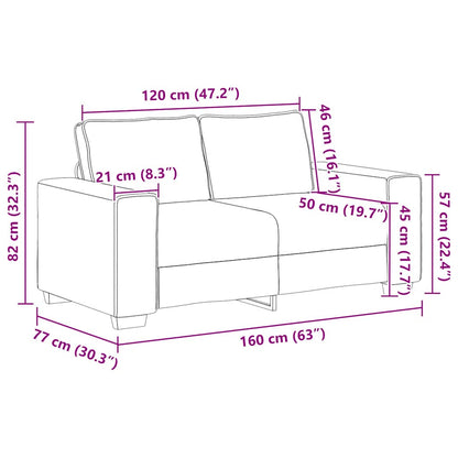 2-teiliges Sofa-Set mit Kissen, dunkelgrüner Stoff