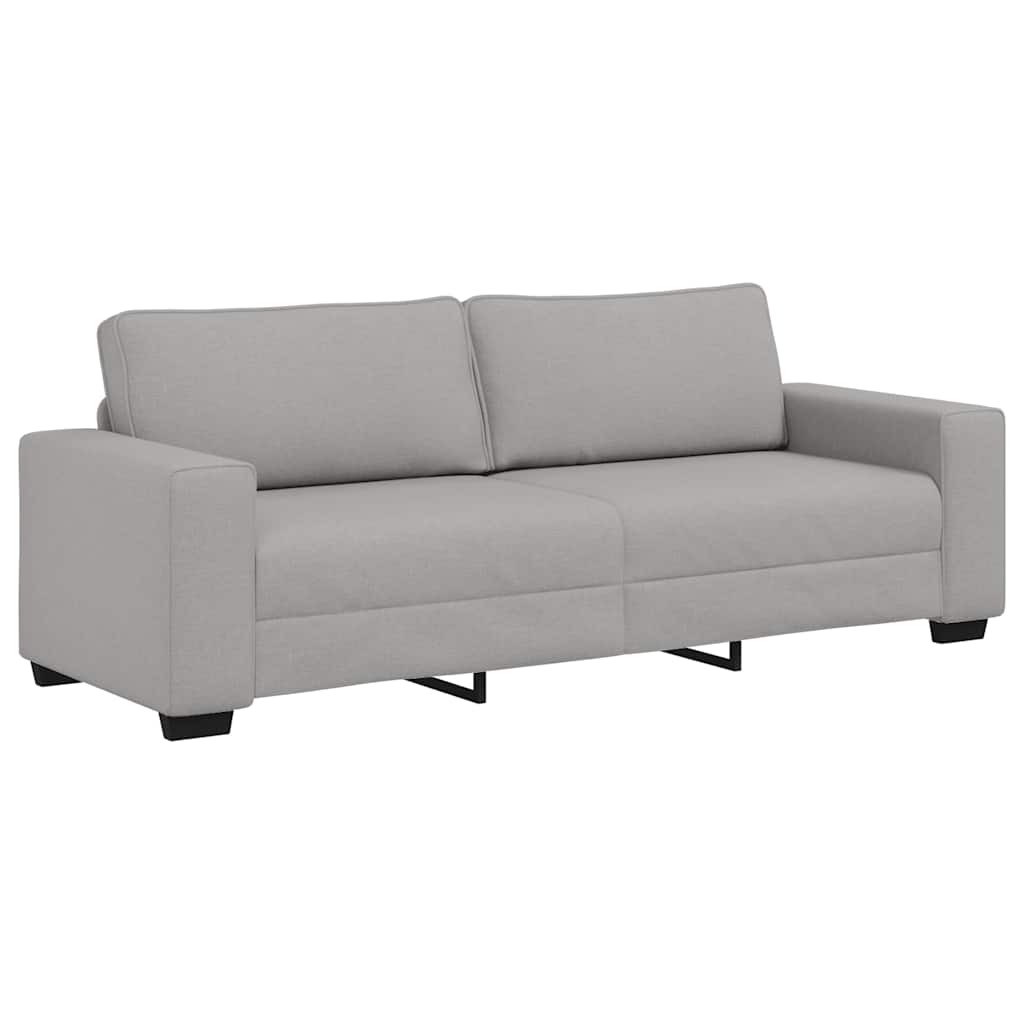 2-teiliges Sofa-Set mit Kissen, wolkengrauer Stoff