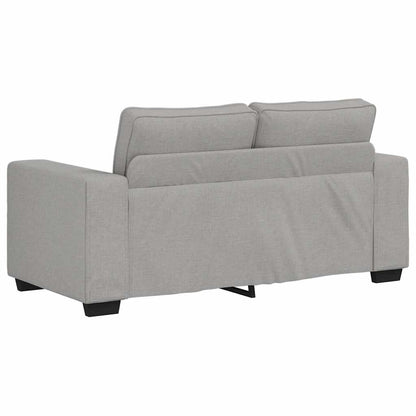 2-teiliges Sofa-Set mit Kissen, wolkengrauer Stoff