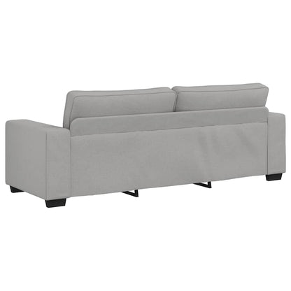 2-teiliges Sofa-Set mit Kissen, wolkengrauer Stoff