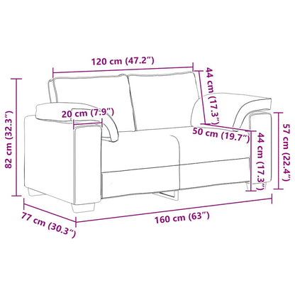 2-teiliges Sofa-Set mit Kissen, dunkelgrüner Samt