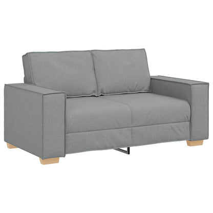 2-Sitzer Sofa Hellgrau 120 cm Stoff