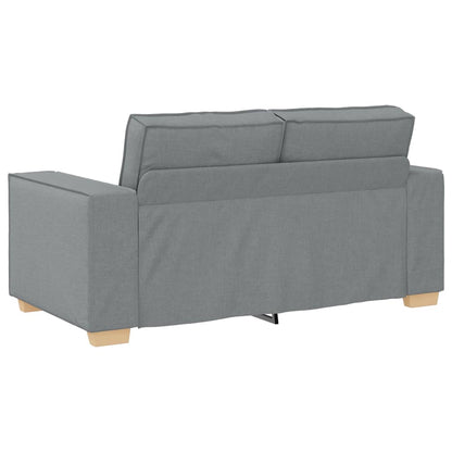 2-Sitzer Sofa Hellgrau 120 cm Stoff