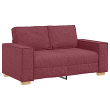 2-Sitzer Sofa Weinrot 120 cm Stoff