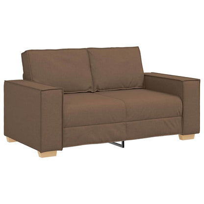 2-Sitzer Sofa Braun 120 cm Stoff