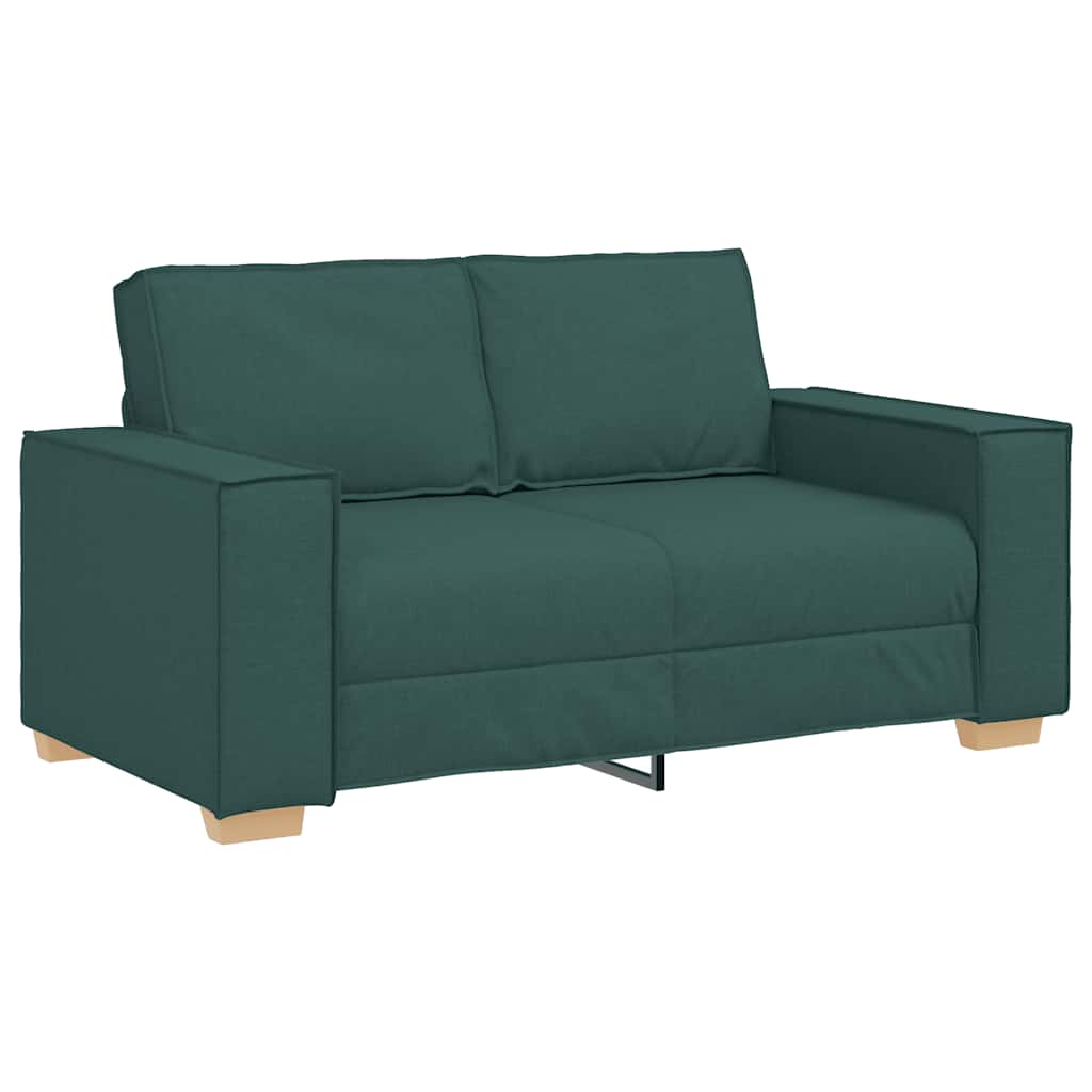 2-Sitzer Sofa Dunkelgrün 120 cm Stoff