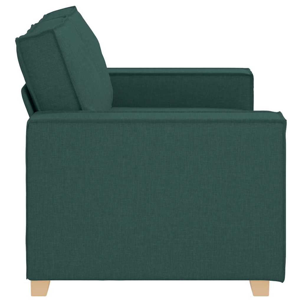 2-Sitzer Sofa Dunkelgrün 120 cm Stoff
