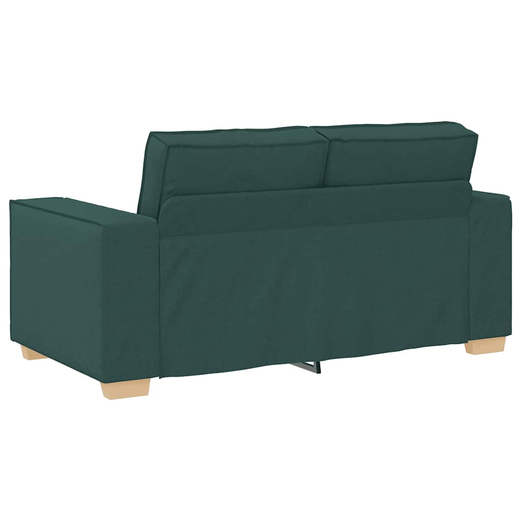 2-Sitzer Sofa Dunkelgrün 120 cm Stoff