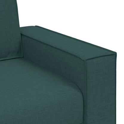 2-Sitzer Sofa Dunkelgrün 120 cm Stoff