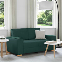 2-Sitzer Sofa Dunkelgrün 120 cm Stoff