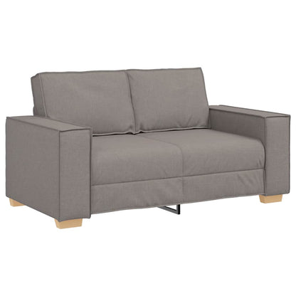 2-Sitzer Sofa Taupe 120 cm Stoff