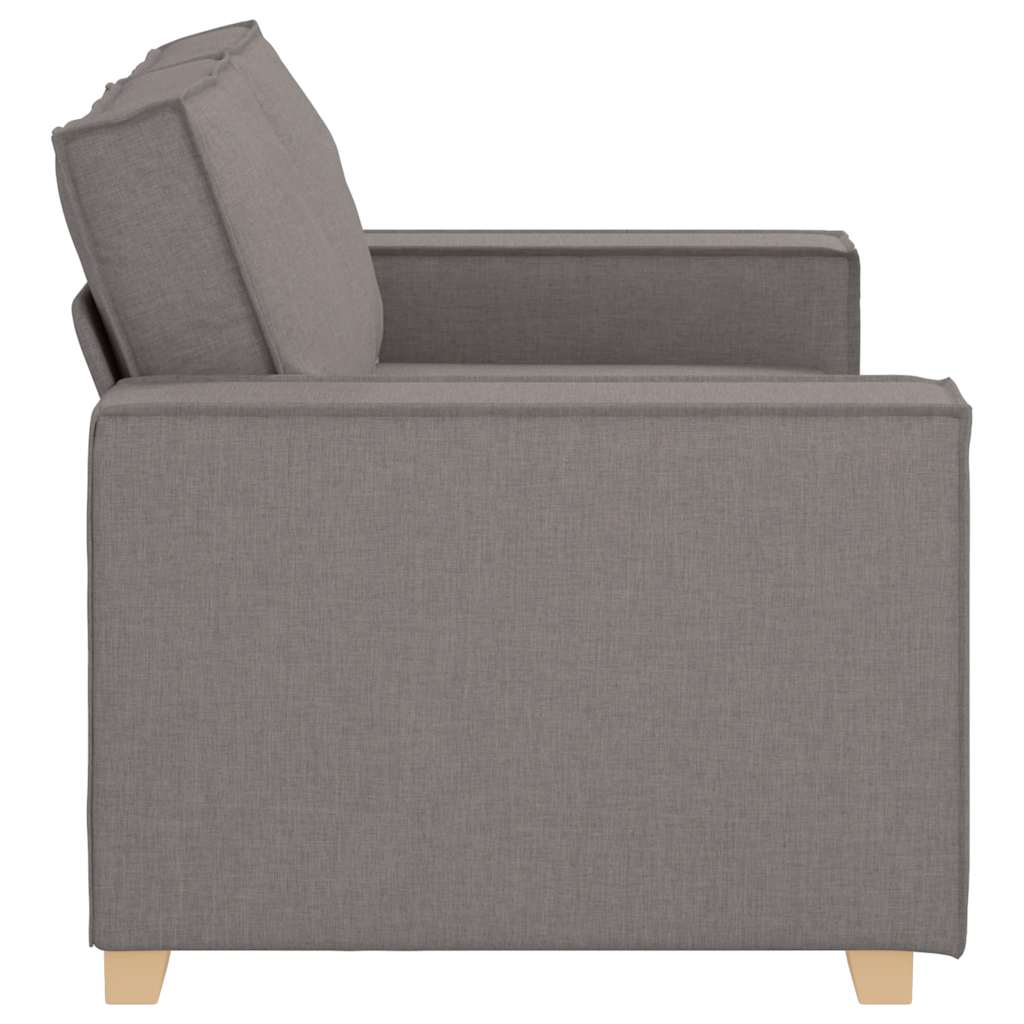 2-Sitzer Sofa Taupe 120 cm Stoff
