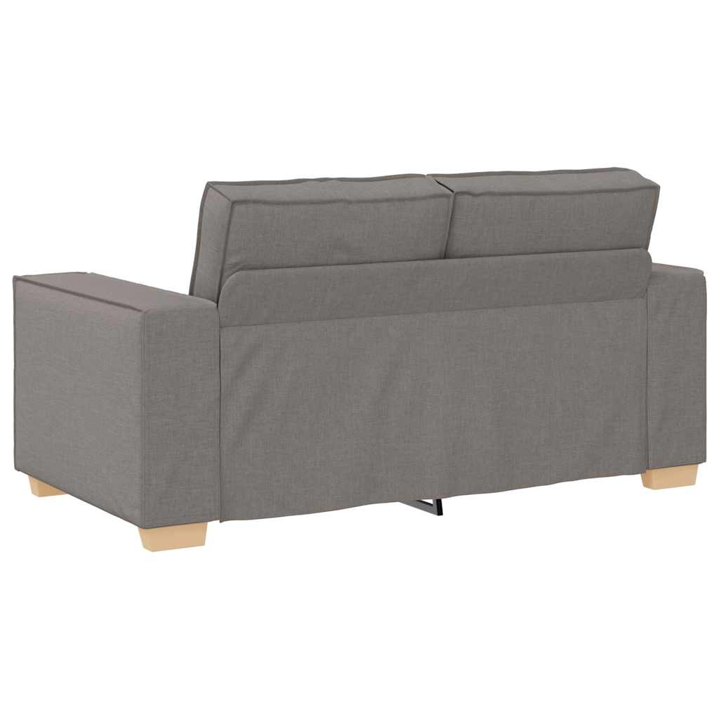 2-Sitzer Sofa Taupe 120 cm Stoff