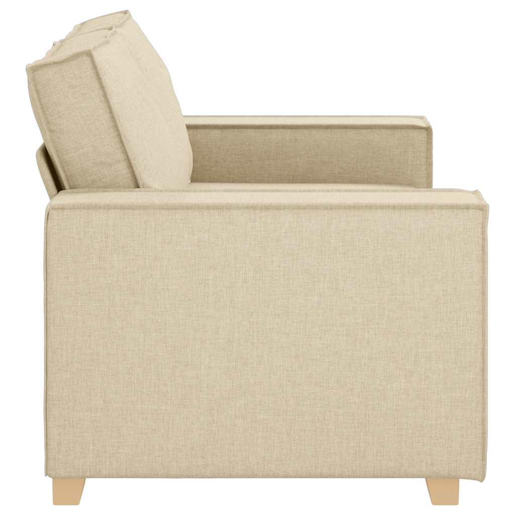 2-Sitzer Sofa Creme 120 cm Stoff