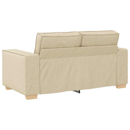 2-Sitzer Sofa Creme 120 cm Stoff