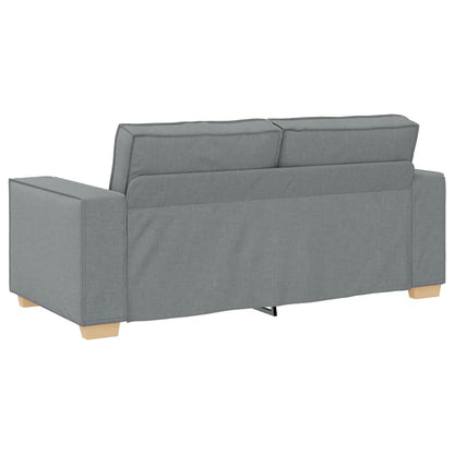 2-Sitzer Sofa Hellgrau 140 cm Stoff