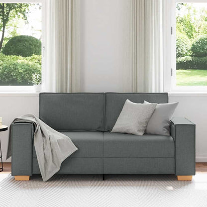 2-Sitzer Sofa Dunkelgrau 140 cm Stoff